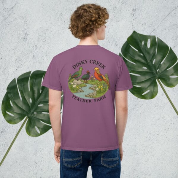 Dinky Creek Unisex garment-dyed pocket t-shirt - Image 2