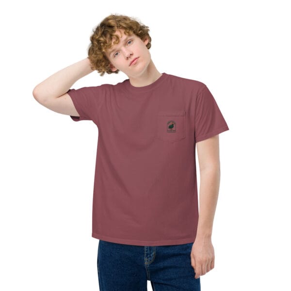 Dinky Creek Unisex garment-dyed pocket t-shirt - Image 4