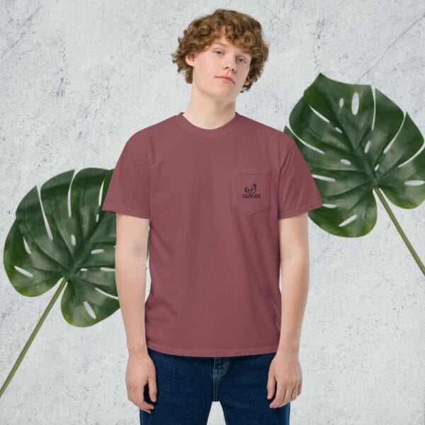 Dinky Creek Unisex garment-dyed pocket t-shirt - Image 10