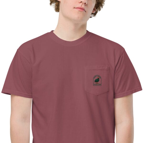 Dinky Creek Unisex garment-dyed pocket t-shirt - Image 3