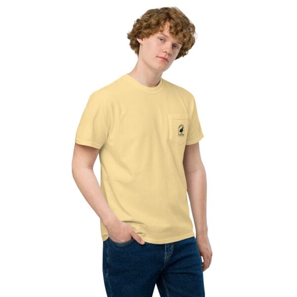 Dinky Creek Unisex garment-dyed pocket t-shirt - Image 26