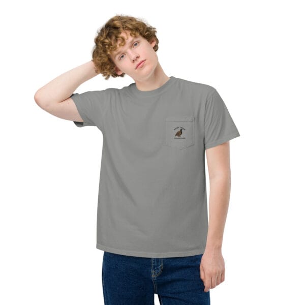 Dinky Creek Unisex garment-dyed pocket t-shirt - Image 4