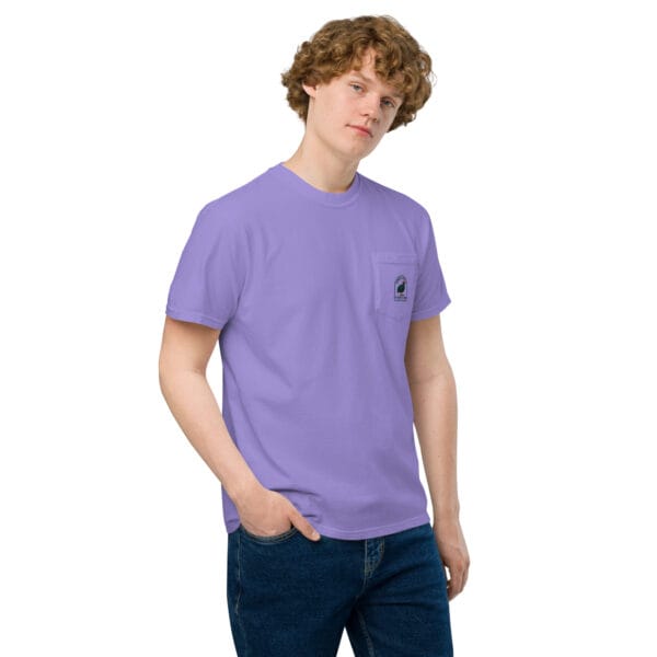 Dinky Creek Unisex garment-dyed pocket t-shirt - Image 21