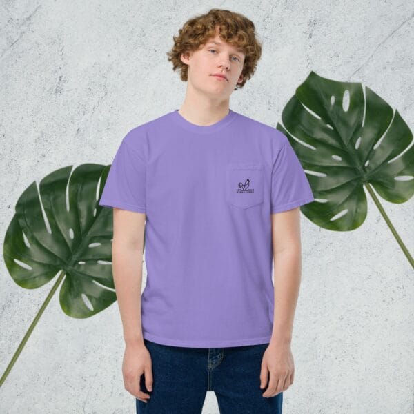 Dinky Creek Unisex garment-dyed pocket t-shirt - Image 13