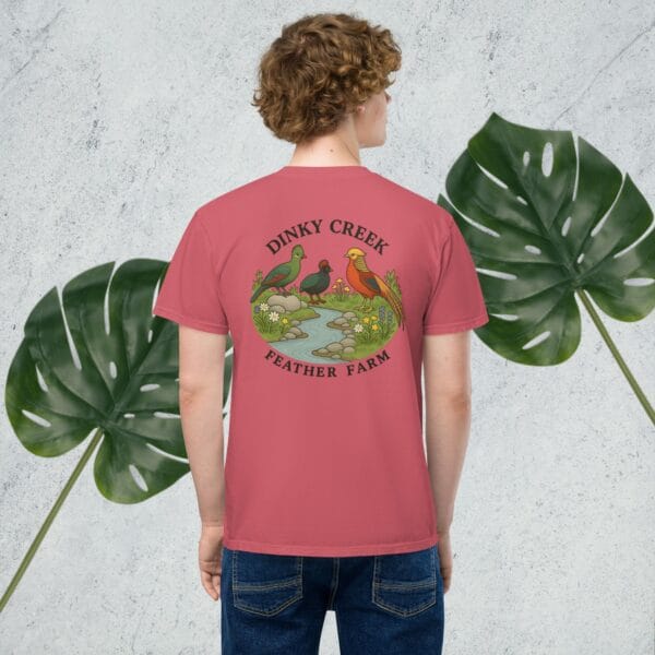 Dinky Creek Unisex garment-dyed pocket t-shirt - Image 7