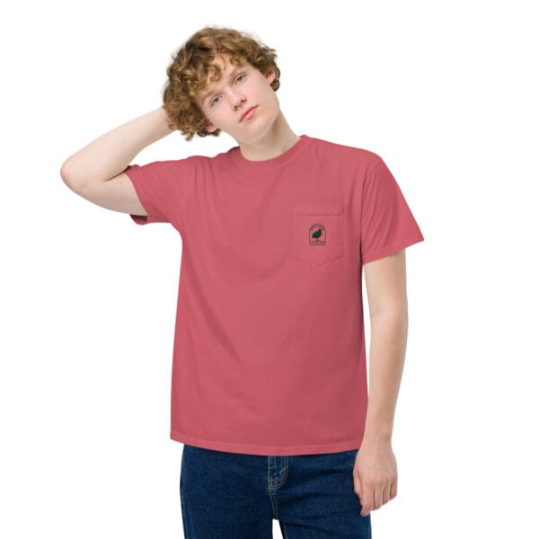 Dinky Creek Unisex garment-dyed pocket t-shirt - Image 9