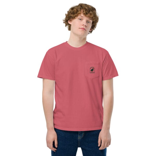 Dinky Creek Unisex garment-dyed pocket t-shirt - Image 7