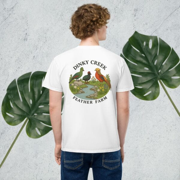 Dinky Creek Unisex garment-dyed pocket t-shirt - Image 8
