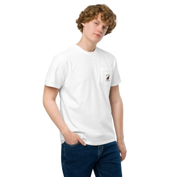 Dinky Creek Unisex garment-dyed pocket t-shirt - Image 12