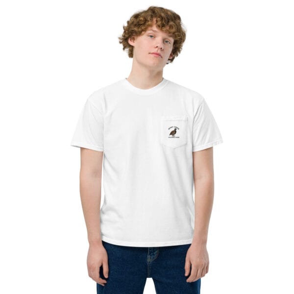 Dinky Creek Unisex garment-dyed pocket t-shirt - Image 8