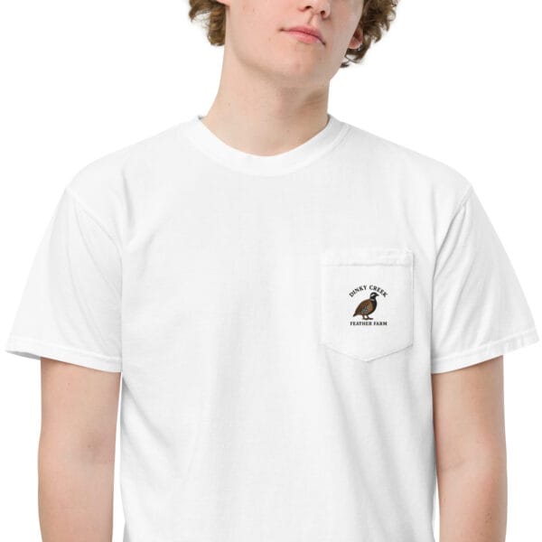 Dinky Creek Unisex garment-dyed pocket t-shirt - Image 9