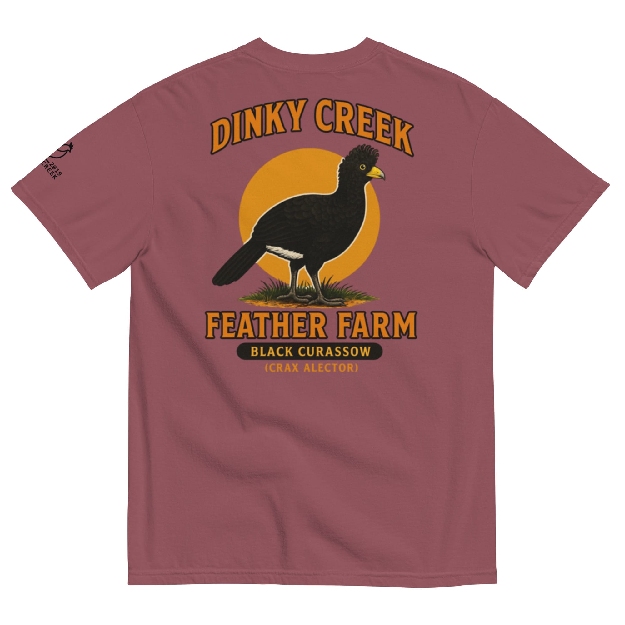 Dinky Creek Black Curassow Unisex garment-dyed heavyweight t-shirt - Image 2