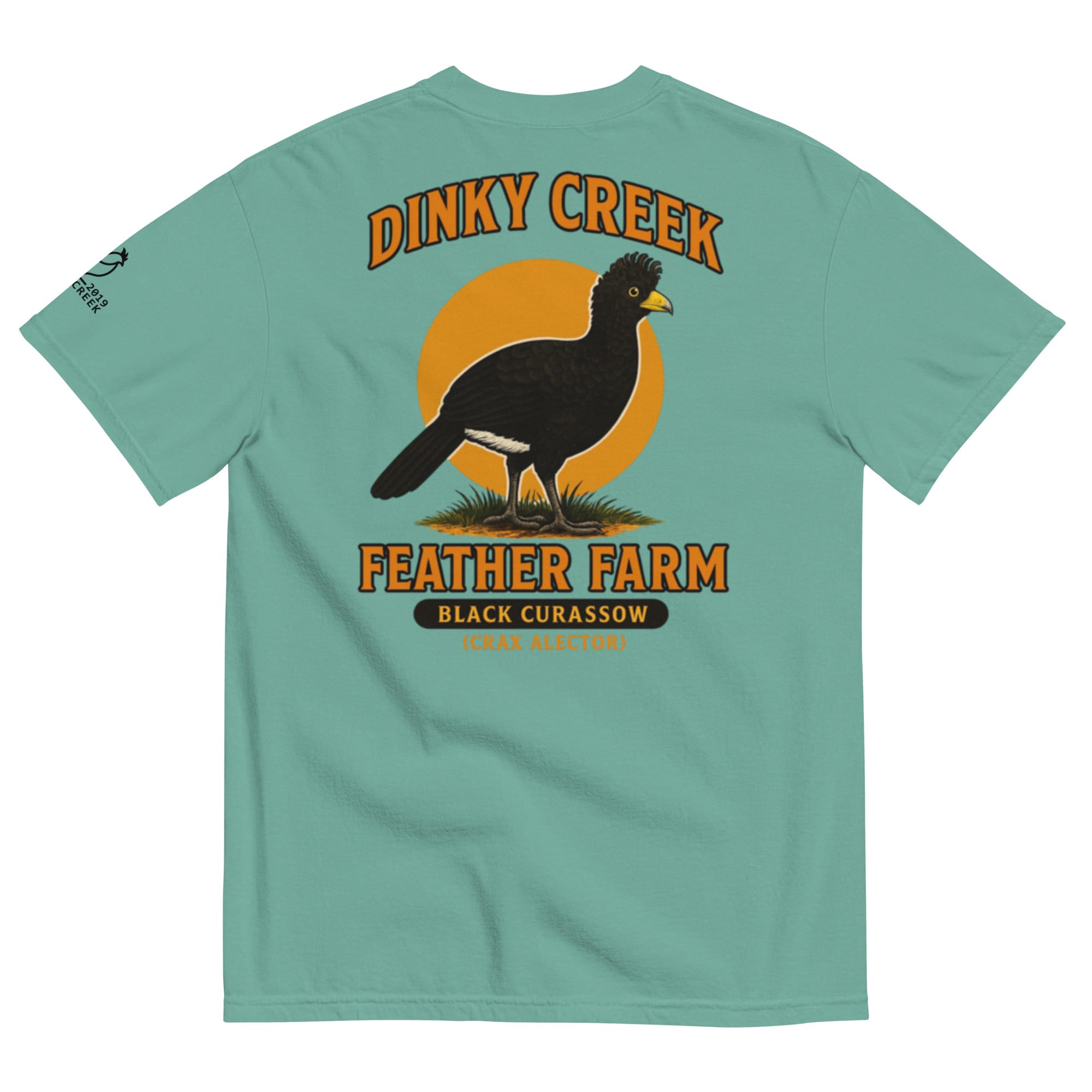 Dinky Creek Black Curassow Unisex garment-dyed heavyweight t-shirt