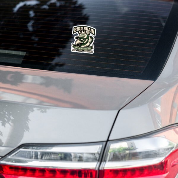 Bird Brain Club Bubble-free stickers