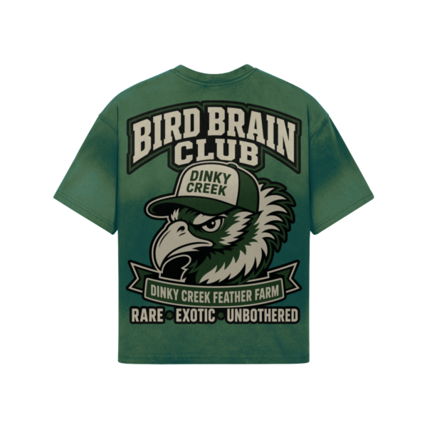 Bird Brain Club Tie Dyed Loose Fit T Shirt