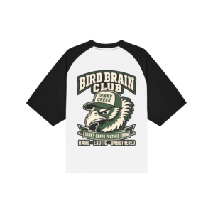 Womans Bird Brain Club Baseball Tee