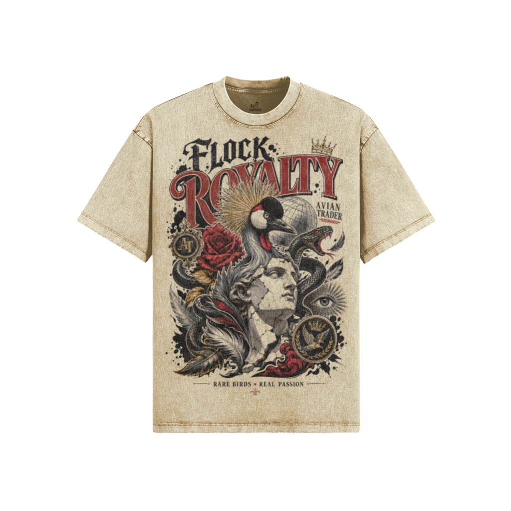 Flock Royalty Oversized Snow Wash Tee